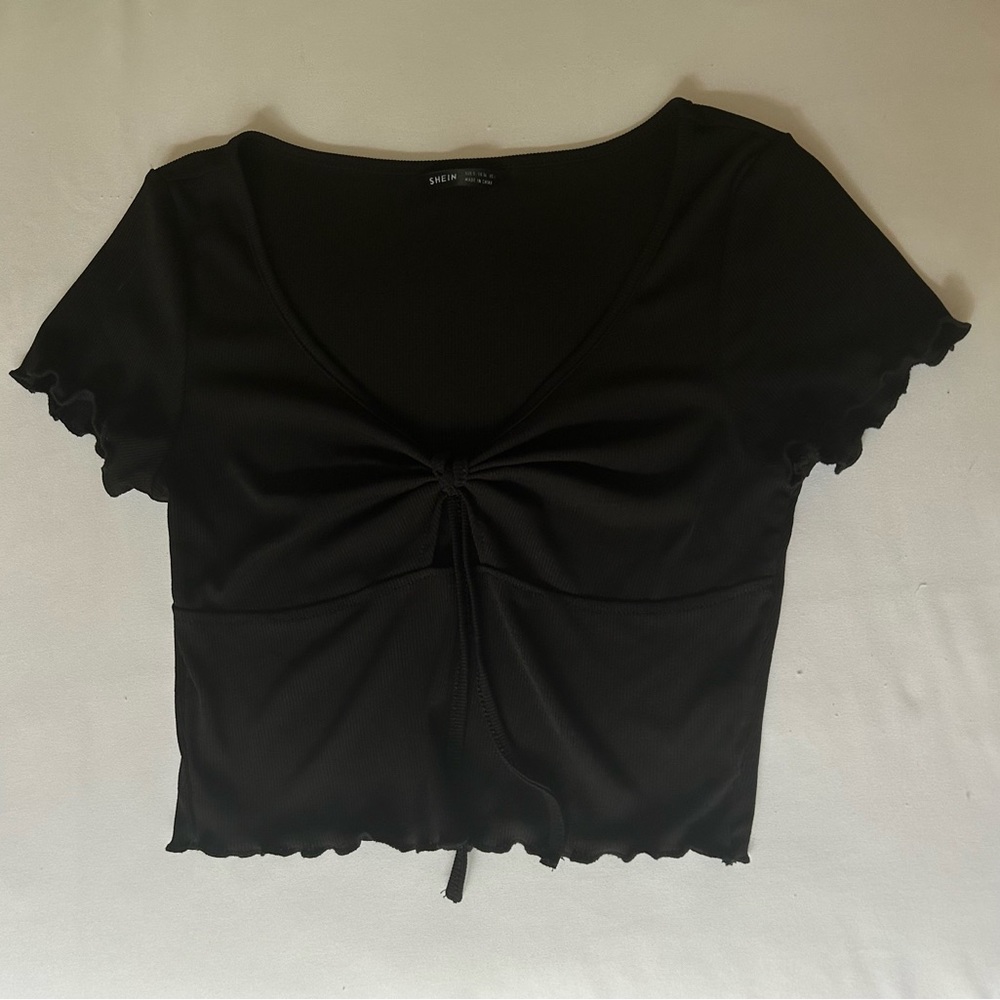 Black crop top